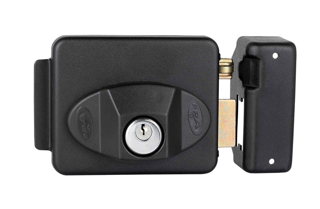 CERRADURA REVERSIBLE TRAVER UNO 12V PPA (NEGRO)