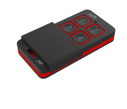 [A22222] TRANSMISOR ZAP 4B (NEGRO / ROJO)